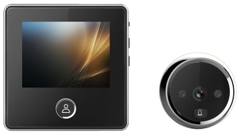 FUANA Video Peephole Doorbell Camera 3.0 Inch LCD Screen Auto Record for Door Electronic Viewer