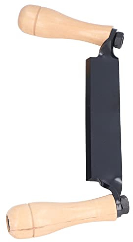 Cryfokt Couteau à Tirage Droit, Outil de Rasage à Manche en Bois en Acier au Tungstène Durable pour le Travail du Bois, Poteau de Clôture, Opération Facile pour les Charpentiers en, les Tourneurs à