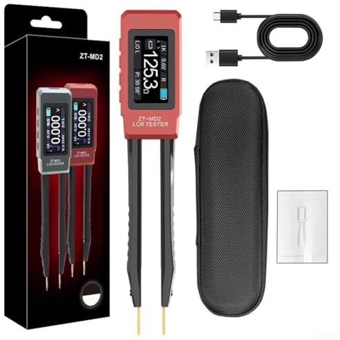 Clamp Meter,Multimeter,Voltage Tester,Earth Leakage Clamp Meter,AC/DC Current/Voltage,Adjustable Frequency,0.5% Accuracy for Electronics Repair(Standard)