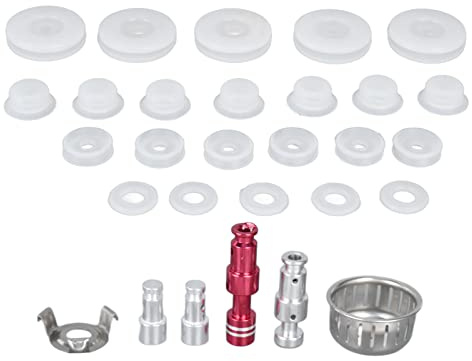 Yctze Juego de Accesorios Universales para Olla a Presión – Repuesto de Junta de Válvula con Soporte Antibloqueo, Tapas y Anillos de Goma Mejorados y Prevención – Compatible con Todas las Marcas