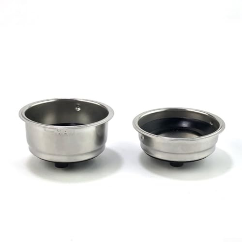 2 filtri staccabili in acciaio inox, accessori per macchine da caffè, progettati per fornire una filtrazione uniforme e un migliore aroma del caffè