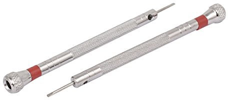 Aexit 91mm Long 1.2mm Width Flat b-Lade Slotted Screwdriver Watch Repairing Tool 2pcs (216e4d26e547f69a85bbab570eb03f64)