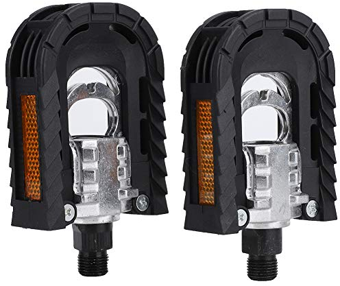 Wallfire Fahrradpedale 2 Stück Aluminiumlegierung Mountainbike Ersatz Klapppedale rutschfeste Lager Fußpedal Plattform Outdoor-Radfahren Zubehör