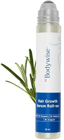 Be Bodywise Sérum pour la croissance des cheveux (Roll On) 3% Redensyl & 2% Anagain Contrôle de la chute des cheveux pour femmes et hommes Favorise la croissance des cheveux et stimule les follicules