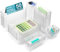 Diwoker 50 piezas organizador de cajones con 4 tamaños, sistema organizador de tocador de plástico transparente, organizador de maquillaje utilizable cajones de almacenamiento caja divisora