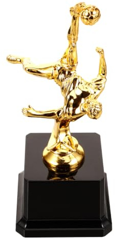 BESPORTBLE Trofeo di calcio in plastica dorata Trofeo di plastica Coppa di calcio Trofeo di plastica Trofeo Premio Premio per feste sportive Bomboniere Puntelli Premi Premi Concorsi Vincere premi