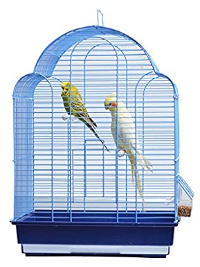 DLAZUM Massiver Vogelkäfig, modischer Vogelkäfig, Tigerfell, Schwarze Pfingstrose, Papagei, Schmiedeeisen-Vogelkäfig mit Futternapf für kleine Vögel, Finken, Liebesvögel für Turteltauben, Finken, P