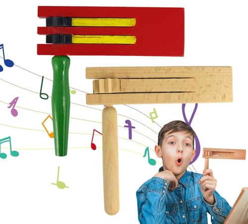 Trinquete musical, trinquete de resorte de madera, instrumentos de percusión para juegos de fútbol, juguete tradicional, trinquete musical, sonajero portátil, juguete mexicano, exquisito para fiestas