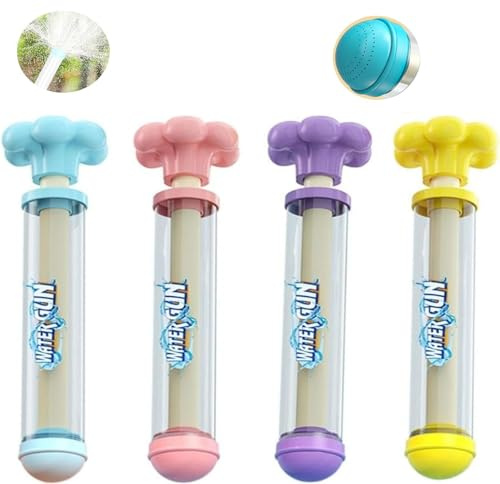 Lot de 4Guns à Eau pour Enfants,Pistolets à Eau de Feux d'artifice,Jouet Romantique en Forme De Feu d'artifice à Vaporiser à l'eau,Jouet d'Arrosage d'eau pour Enfants et Adultes