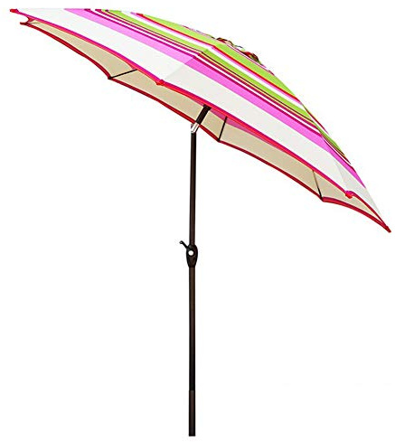 Le Parasol de, Parapluie Rond avec manivelle, pour Le marché de la Piscine de Plage de l'arrière-Cour, Parapluie de Protection UV, Ajustement d'inclinaison Tissu résistant à la fondu