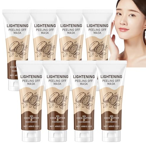 Aufhellende Peel-Off-Maske, Tiefenreinigung, Entfernt Hautunreinheiten, Niacinamid Feuchtigkeitsspendende Und Straffende Peel-Off-Gesichtsmaske, Hellt Den Hautton Auf Und Mildert Pigmentflecken (8pcs)