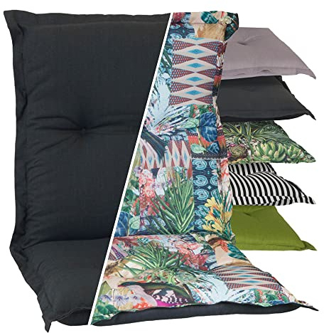 Beo NL Nizza BE743/PY202 - Cuscino per Sedia a Sdraio con Schienale Basso, Colore: Verde