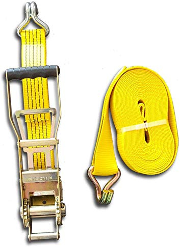 Trupa Correa ajustable 5to 20 m 50 mm amarilla, Eslingas con Carraca