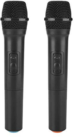 Mugast Microphone Karaoké Universel VHF sans Fil Puissant Microphone à Main de avec Récepteur pour Soirées/Discours/Réunion