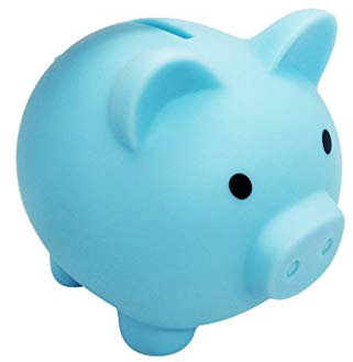 GARNECK 1 Stück Cartoon Sparschwein Silikon Spardose Münze Vorratsbehälter Kleingeld Veranstalter für Kinder-blau