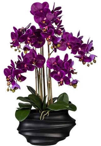 Künstliche Orchidee, Phalaenopsis, lila, Höhe ca. 75 cm