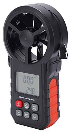 MS6252A Anemometer Tragbares Windgeschwindigkeitsmessgerät mit Windmessung für Windgeschwindigkeit, Gasratenmessung