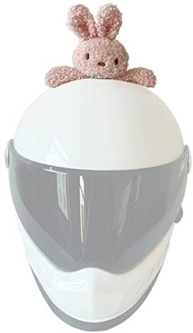 Tsangbaby Plüsch-Hasen-Skihelm, Zubehör, Rosa, Cartoon-Puppe, Motorradhelm, Dekoration, Kinderfahrradhelm