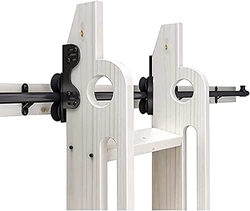 Libreria Hardware Scala A Scomparsa Retrattile 3.3ft-20ft, Binario Scala Mobile Tubo Tondo Nero per Casa/Interno/Loft/libreria (Senza Scala) (Size : 3.3ft/100cm Track Kit) Decoration
