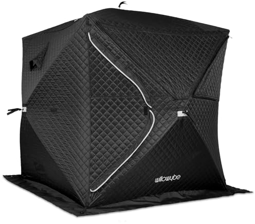 WILLOWYBE Outdoor Sauna Tent PRO - Tenda Sauna Outdoor per 4 Persone, Tutti i climi, isolata, Solida, Vista panoramica, Facile da Montare