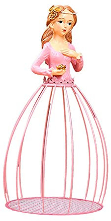 Metall-Blumentopf Prinzessin Hydrokultur-Pflanzgefäß Übertopf Dekoration Ornament