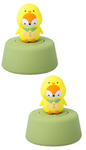 Garneck 2pcs Digital Kitchen Timer Twist Timer Visual for Boys and Girls Cooking Boiled Egg Classroom