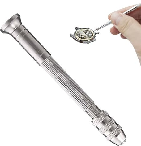 Trapano A Mano Con Morsa A Perno, Morsa A Mano | Set Punta A Spillo,Punte Da Trapano Multiuso Precise, Leggere E Durevoli, Per Braccialetti, Collane, Forcine Fai-da-te, Portachiavi, Intaglio Artigiana