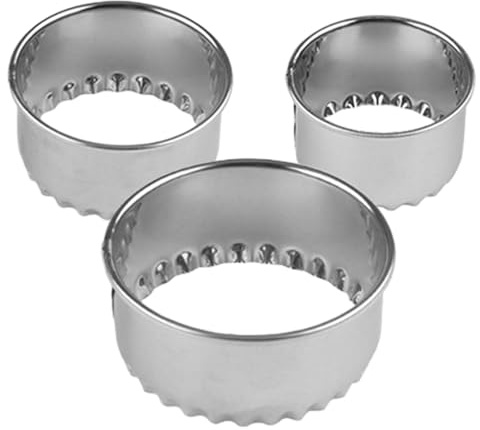 Cortadores redondos para hornear, anillos redondos de corte de galletas - Moldes de de donutro de acero inoxidable | Suministros de artesanía de alimentos profesionales, sello de