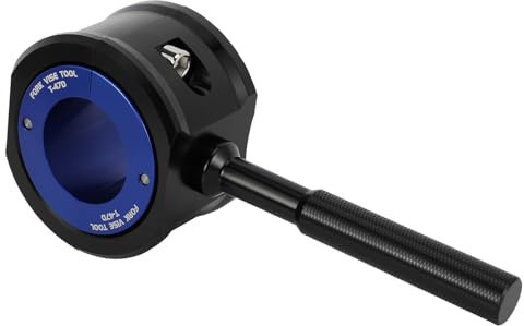 Runfarr Outil d'étau Fourche Moto 47mm,Pince Universelle Amortisseur Avant,Kit de Clés à Ergots Réparation et Maintenance d'amortisseur-Bleu