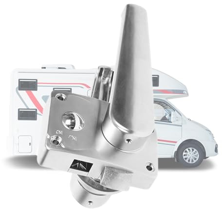 Serrure de porte intérieure RV - STURDY REMPLACEMENT Porte de toilette | de confidentialité électroplatante pour, remorque, yacht, salle de bain et utilisation domestique mobile, bloc