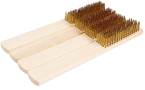 PRETYZOOM 4piezas Cepillo de Alambre de Cobre Puro Herramienta Manual para Limpiar Limas Accesorios de Limpieza para Uso Taller