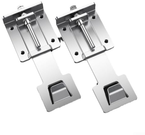 Filteilect Adjustable Range Hood Wall Mounting Bracket 2 Pack Stainless Steel 201 Kitchen Cooker Hood Support Bracket Thickened Heavy Duty Installation Kit(extended version)