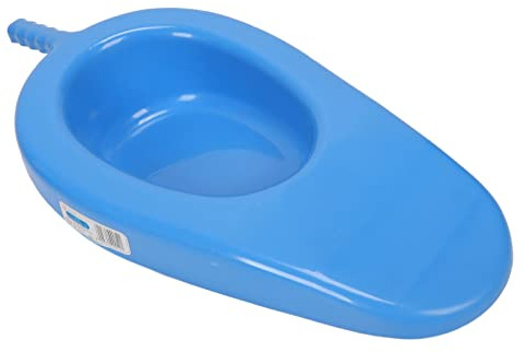 Bamjour Bassin de Lit, Grand Bassin de Lit Portable en Plastique, Urinoir Portable pour Femmes avec Poignée pour Patients Paralysants, Femme Enceinte et Personnes âgées