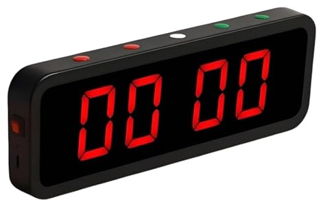 Digital Scoreboard with Magnetic Charging - 50-Hour Battery Score Keeper for Basketball, Cornhole, Tennis, Volleyball, Portable Sports Dual-Color LED Game Counter (Black)