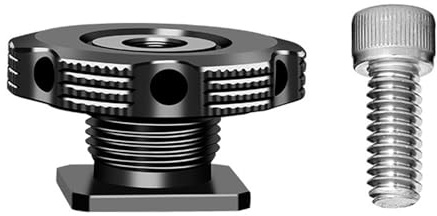Kamera-Blitzschuh-Adapter, Doppelgewinde-Halterungen für Stativ-Gimbals, Smartphone-Rigs Kompatibilität, Mehrzweck-Schnellverschluss-Blitzschuh-Basis
