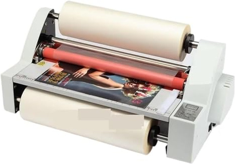 Laminatore, macchina per laminare, laminatore per rotoli di film V350, formato A3, quattro rulli da laminazione a caldo, controllo elettronico della temperatura, modalità di riscaldamento singolo
