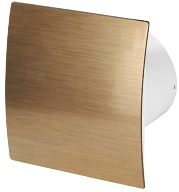 AirTech-UK Bathroom Extractor Fan 100 mm / 4 Metallic Gold Finish Front Panel