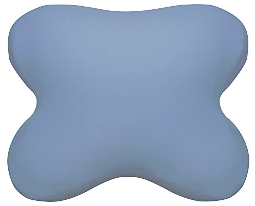 Edda Lux® Bezug passend für Tempur OMBRACIO Kissen, 60x50 cm, in Jeansblau | Jersey Kissenbezug für Schmetterlingskissen aus 100% Baumwolle mit Reißverschluss für Kopfkissen in 60/56 x 50/48 cm