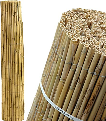 Suinga ROSEAU NATUREL ENTIER JARDIN 1,5 x 5 m, utile pour l'occultation, la délimitation ou l'ombrage.