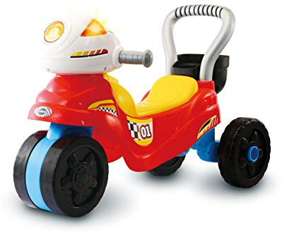 VTech - 3 in 1 Trotti Motorcycle, Baby Walker, Evolutionary Tricycle, Ride-On Bike with Interactive Learning Board, Activity and Development Toy, Baby Gift from 1 Year