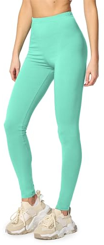 Merry Style Leggings Damen Baumwolle lang Blickdicht Sportleggings MS10-198 | Mittlere Bundhöhe, elastischer Bund, atmungsaktive Baumwolle, weich und hautfreundlich, für Alltag, Yoga, Sport und Freizeit