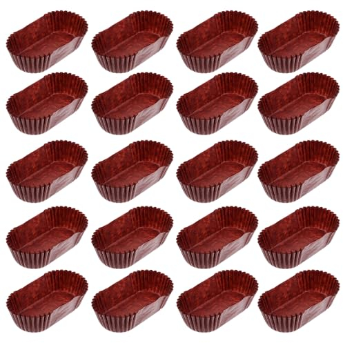 DOITOOL 1000 pcs Mini Loaf Tin Liners Straight Baking Paper Mini Loaf Cake Cases， Disposable Chocolate Rectangular Baking Cups for Cupcakes Breads Muffins and Candies