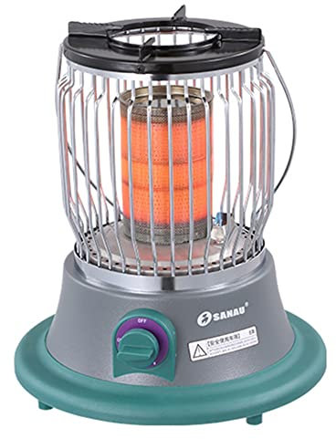 YKYR Riscaldatore A Gas da Campeggio Stufa A Gas Portatile 2 in 1 Stufetta A Gas con Maniglia per Campeggio di Pesca Passeggiate (Color : Orange Natural Gas Type)