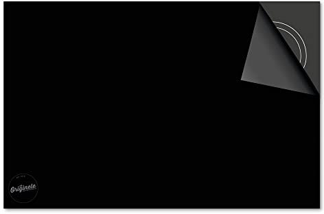 Induktionsschutz von Dietrix® - SCHUTZMATTE Schwarz 76 x 51.5cm mit Stil für INDUKTIONSKOCHFELD/Induktionsherd, CERANFELD/Ceranherd und Herdabdeckplatte mit Druck/Motiv