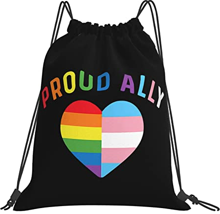 385 Tunnelzug Gymsack Pride Month LGBTQ Gay Pride Ally Turnbeutel Mädchen Gymnastikbeutel Faltbar Schultertasche, Für Yoga, Strand, Schwimmen
