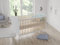 Love For Sleep Maddox Babybett Kinderbett 70x140cm Weiß,Lattenrost Gitterbett aus Holz 3 in 1,mit mitgelieferten Sicherheits-Holzbarrieren
