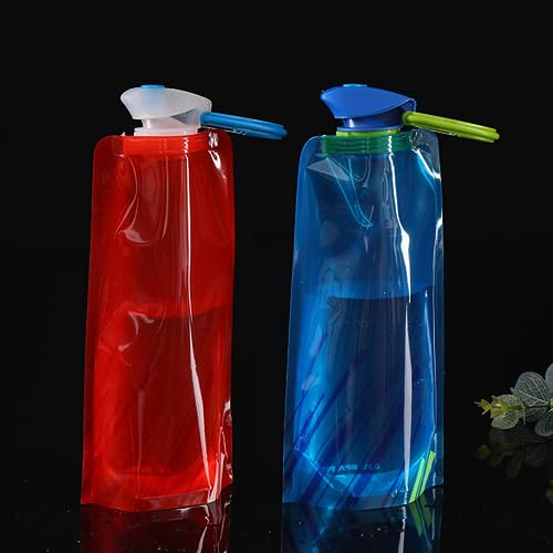 UTEFIF 6 bottiglie pieghevoli da 700 ml, bottiglia pieghevole per escursioni, avventura, viaggi, borraccia riutilizzabile