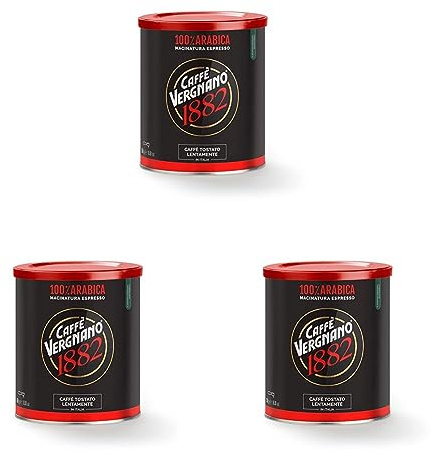Caffè Vergnano 100% Arabica Espresso Café Moulu 250 g (Lot de 3)