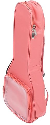 LJCM Gitarrentasche, 23 Zoll, Transparente Tasche, Gitarren-Aufbewahrungsrucksack, Schultergurt, Wasserdicht, für Instrument (PINK)