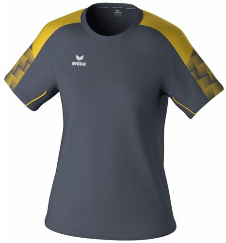 erima Camiseta EVO Star (1082405) Unisex niños, Slate Grey/Amarillo, 116